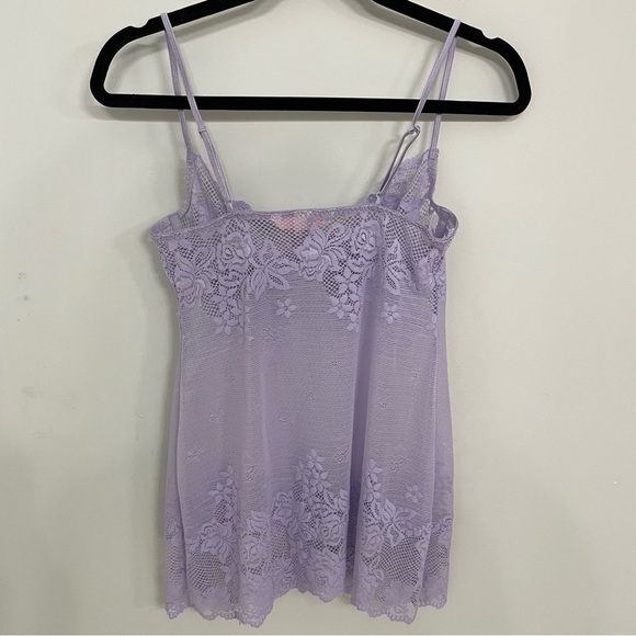 Victorias Secret Lavender Lace Teddy Mini Dress Size Medium Sleep Lingerie. 18 - Picture 5 of 6